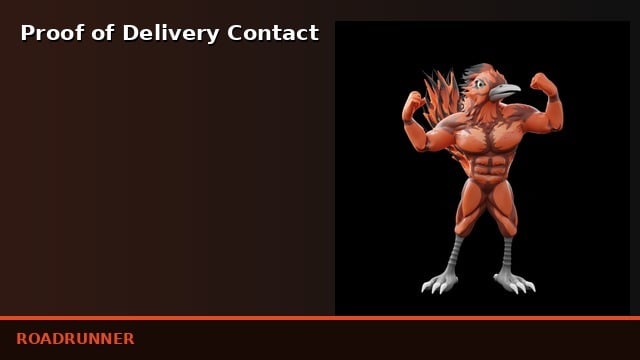 Proof of Delivery Contact