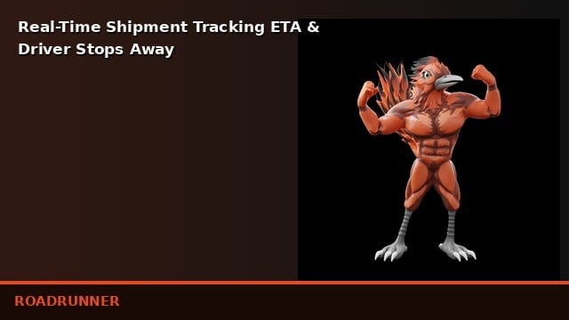 Real-Time Shipment Tracking ETA and Driver Stops Away
